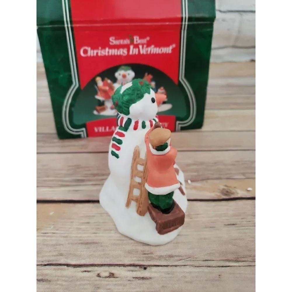 Santa's Best Christmas In Vermont Village accessory snowman merry christmas